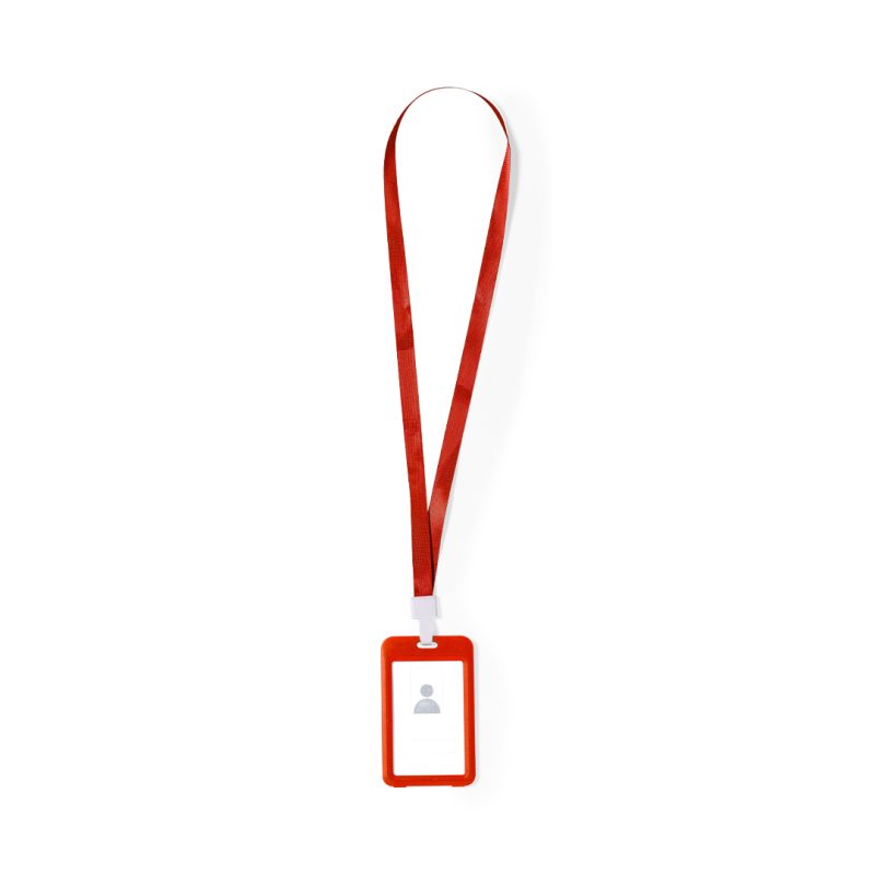 Identificador Lanyard Fleck Makito - Rojo