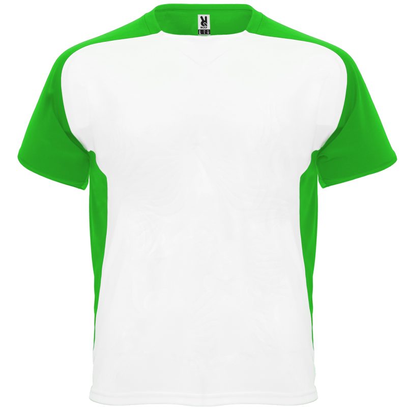 Camiseta Bugatti Roly - Blanco/Verde Helecho