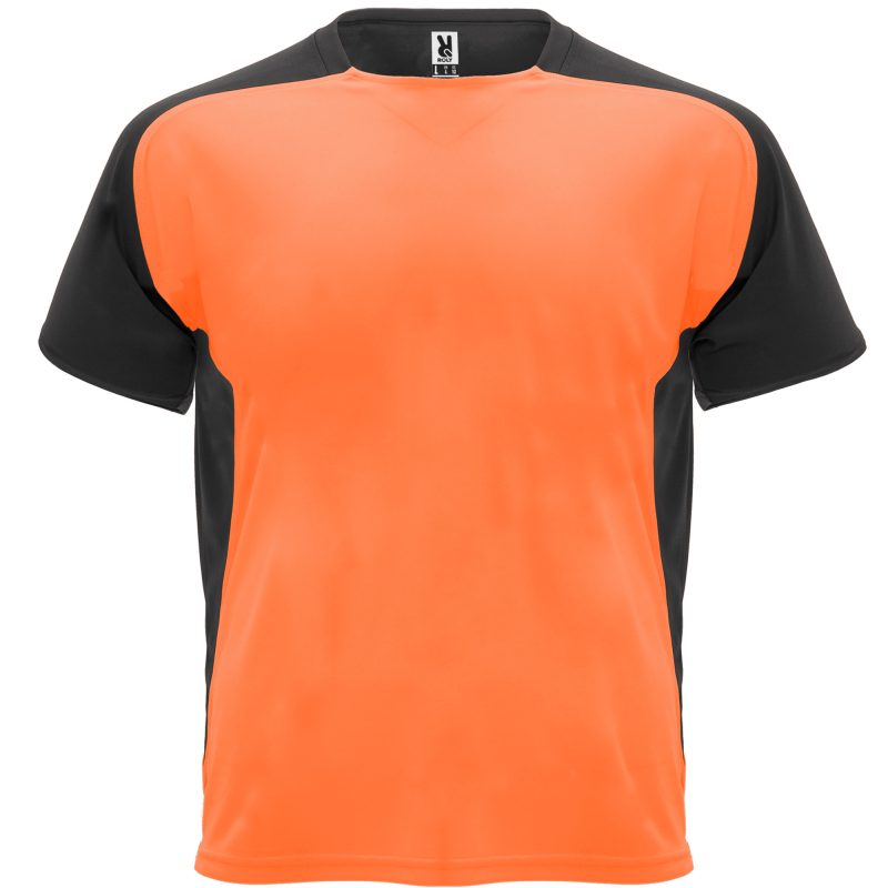 Camiseta Bugatti Roly - Naranja Fluor/Negro