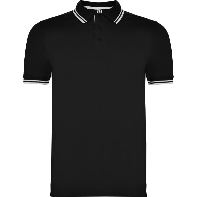 Polo Montreal Roly - Negro/Blanco