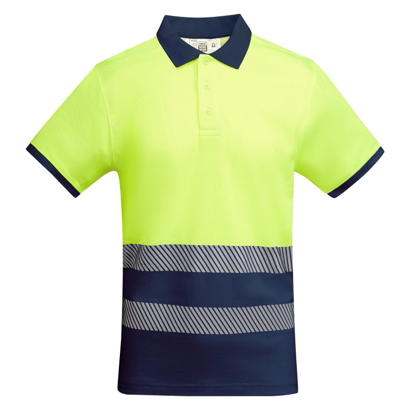 Polo Atrio Roly - Marino/Amarillo Fluor