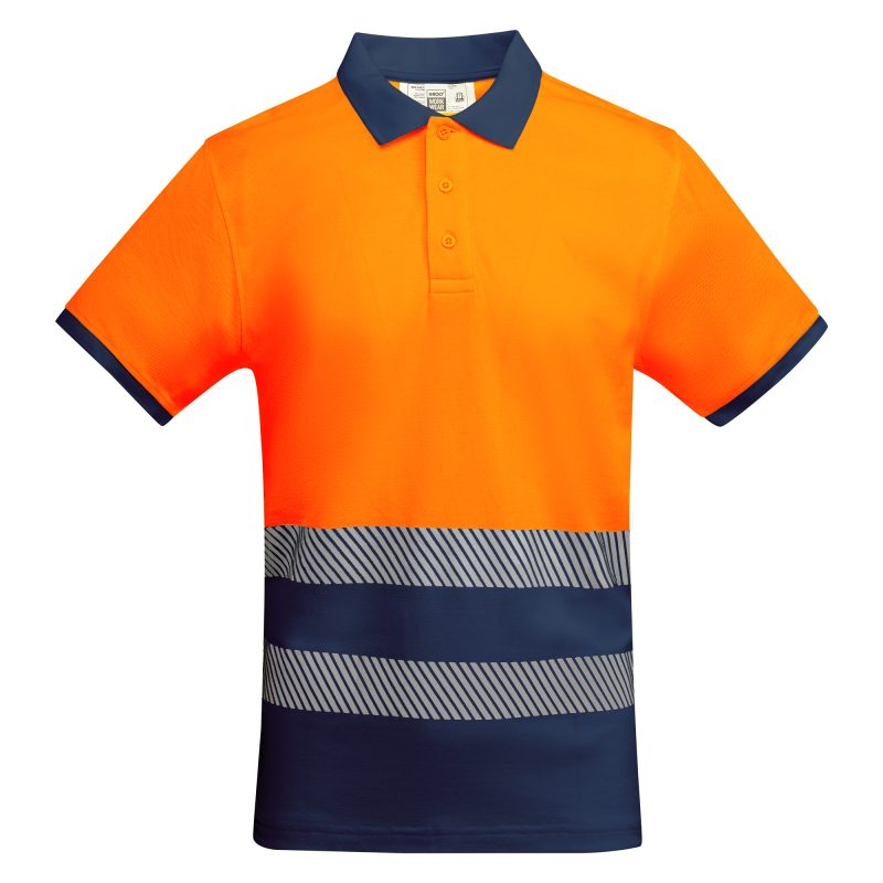 Polo Atrio Roly - Marino/Naranja Fluor