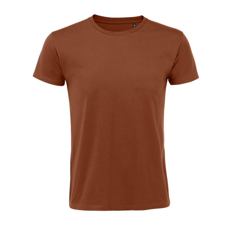 Camiseta Ajustada Hombre Cuello Redondo Regent Fit Sols - Cerámica Terracota - Sols