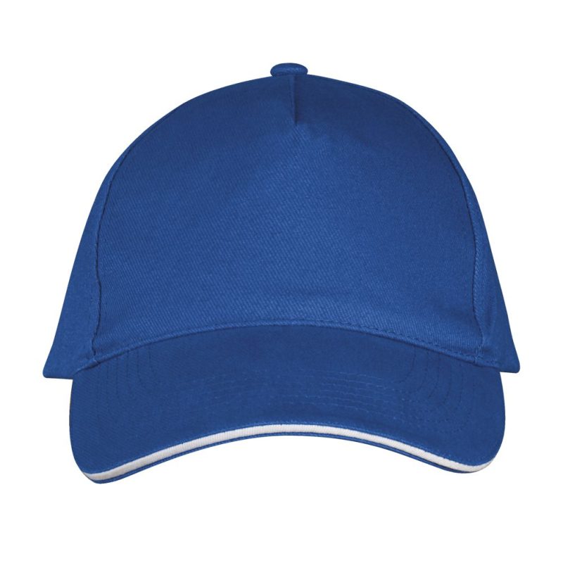 Gorra 5 Paneles Long Beach Sols - Azul Royal Blanco - Sols