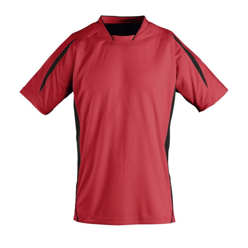 Camiseta Niño Manga Corta Maracana 2 Kids Ssl Sols - Rojo Negro - Sols