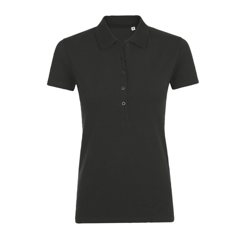 Polo Mujer Algodón - Elastano Phoenix Women Sols - Negro - Sols