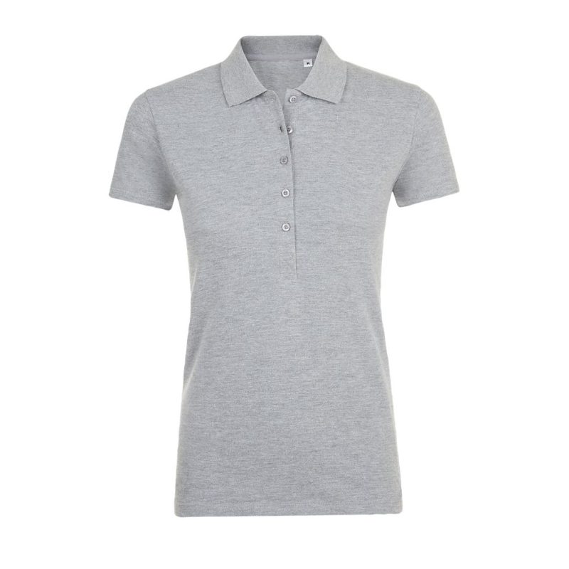 Polo Mujer Algodón - Elastano Phoenix Women Sols - Gris Mezcla - Sols