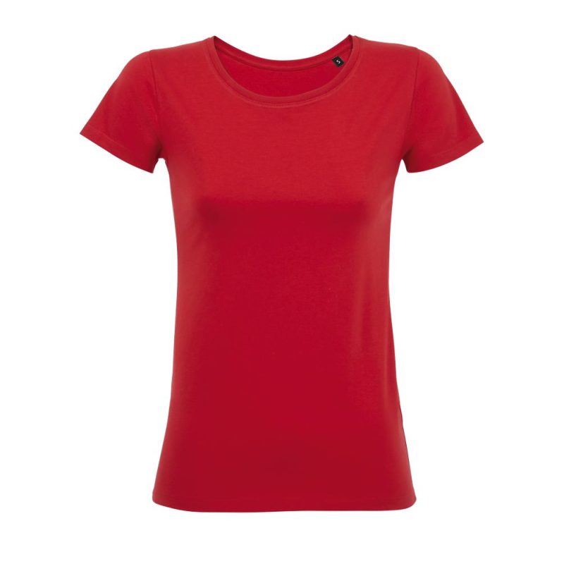 Camiseta Mujer Manga Corta Cuello Redondo Martin Women Sols - Rojo - Sols