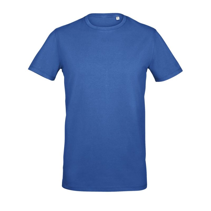 Camiseta Hombre Manga Corta Cuello Redondo Millenium Men Sols - Azul Royal - Sols