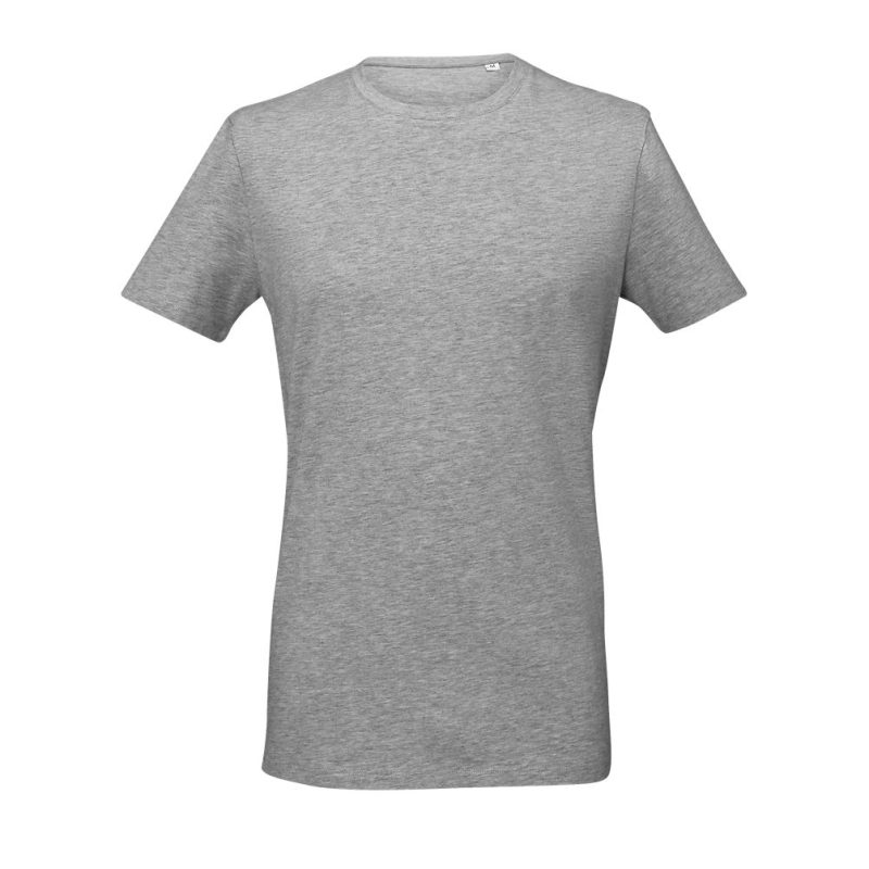 Camiseta Hombre Manga Corta Cuello Redondo Millenium Men Sols - Gris Mezcla - Sols