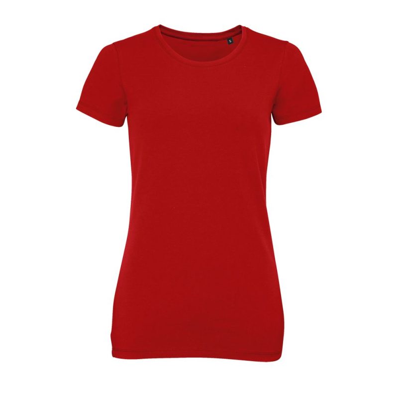 Camiseta Mujer Manga Corta Cuello Redondo Millenium Women Sols - Rojo - Sols