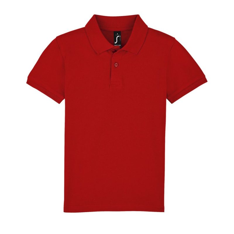 Polo Niños Manga Corta Botones Perfect Kids Sols - Rojo - Sols