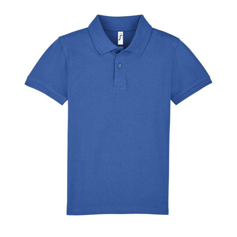 Polo Niños Manga Corta Botones Perfect Kids Sols - Azul Royal - Sols