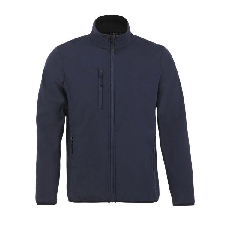 Chaqueta De Hombre Con Cremallera Softshell Radian Men Sols - Azul Profundo - Sols