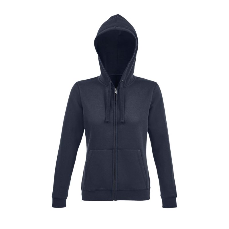 Sudadera Mujer Capucha Y Cremallera Spike Women Sols - French Marino - Sols