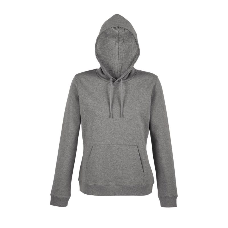 Sudadera French Terry Con Capucha Para Mujer Neoblu Nicholas Women Sols - Gris Mezcla - Sols