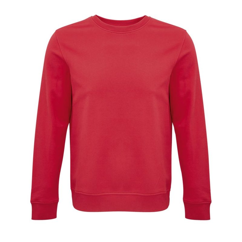 Sudadera Unisex De Cuello Redondo Comet Sols - Rojo - Sols