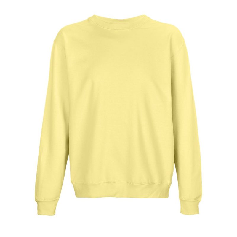 Sudadera Unisex Cuello Redondo Columbia Sols - Amarillo Claro - Sols