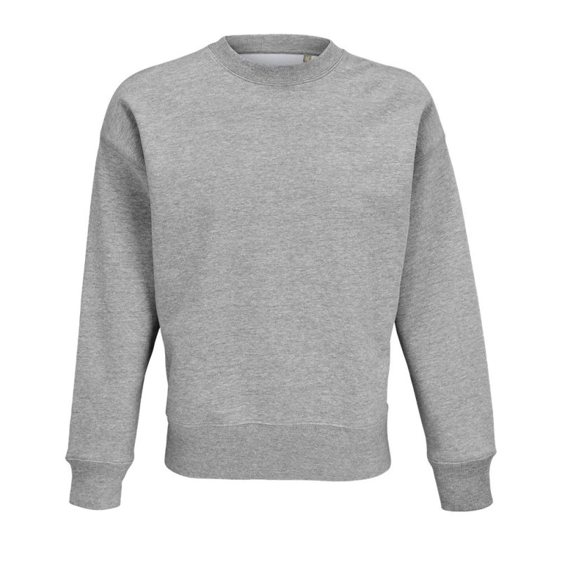 Sudadera Unisex Cuello Redondo Authentic Sols - Gris Mezcla - Sols