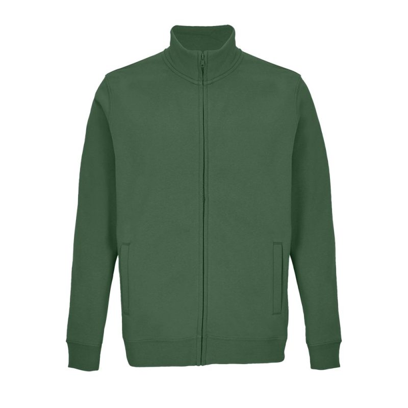 Sudadera Unisex Con Cremallera Cooper Sols - Verde Botella - Sols