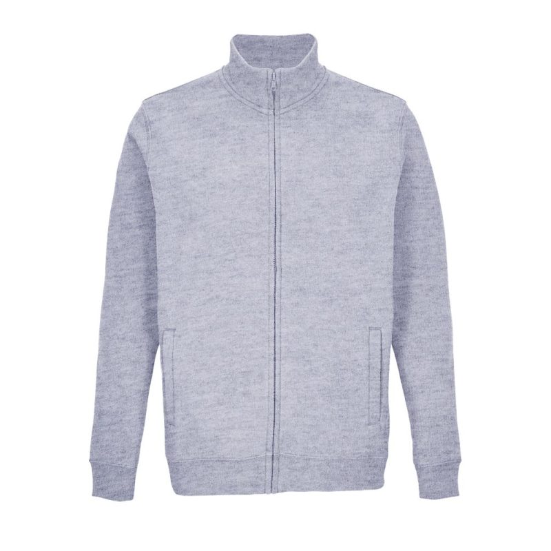 Sudadera Unisex Con Cremallera Cooper Sols - Gris Mezcla - Sols