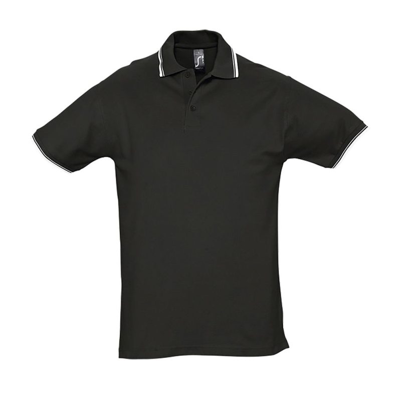 Polo Golf Hombre Practice Sols - Negro - Sols