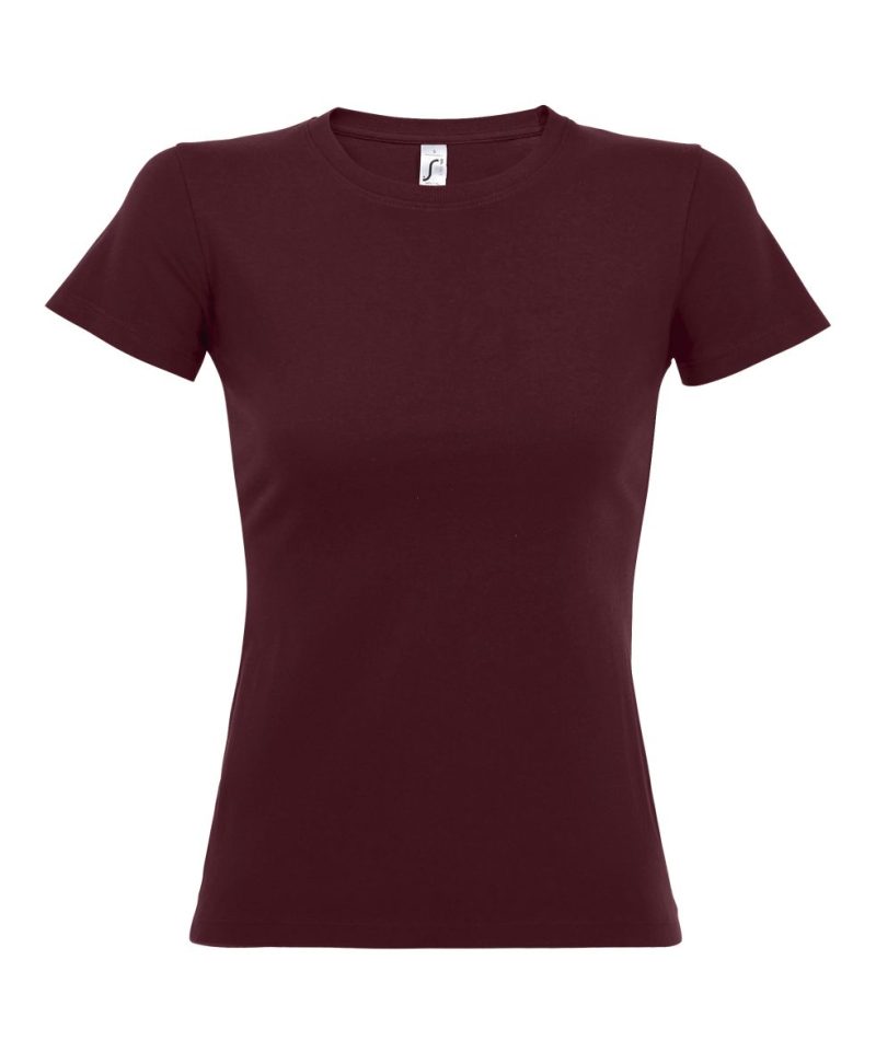 Camiseta Mujer Cuello Redondo Imperial Women Sols - Burdeos - Sols
