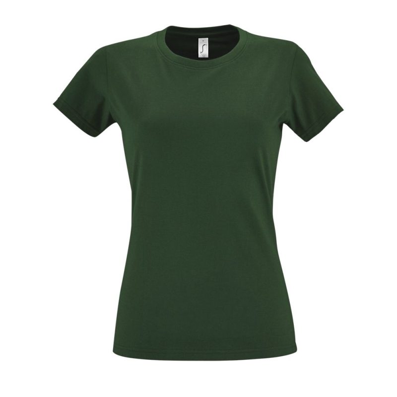 Camiseta Mujer Cuello Redondo Imperial Women Sols - Verde Botella - Sols