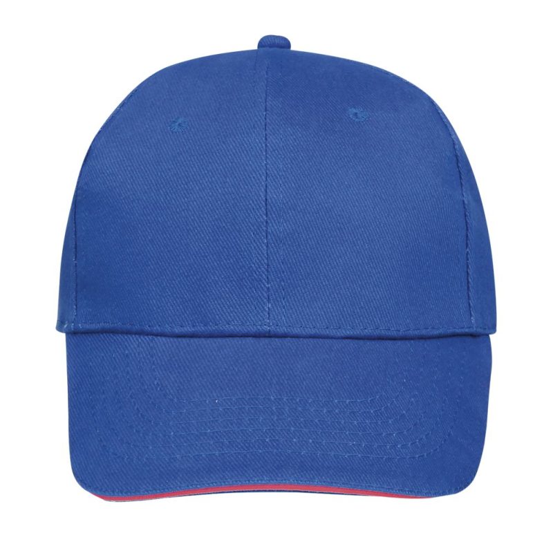 Gorra 6 Paneles Buffalo Sols - Azul Royal Neon Coral - Sols