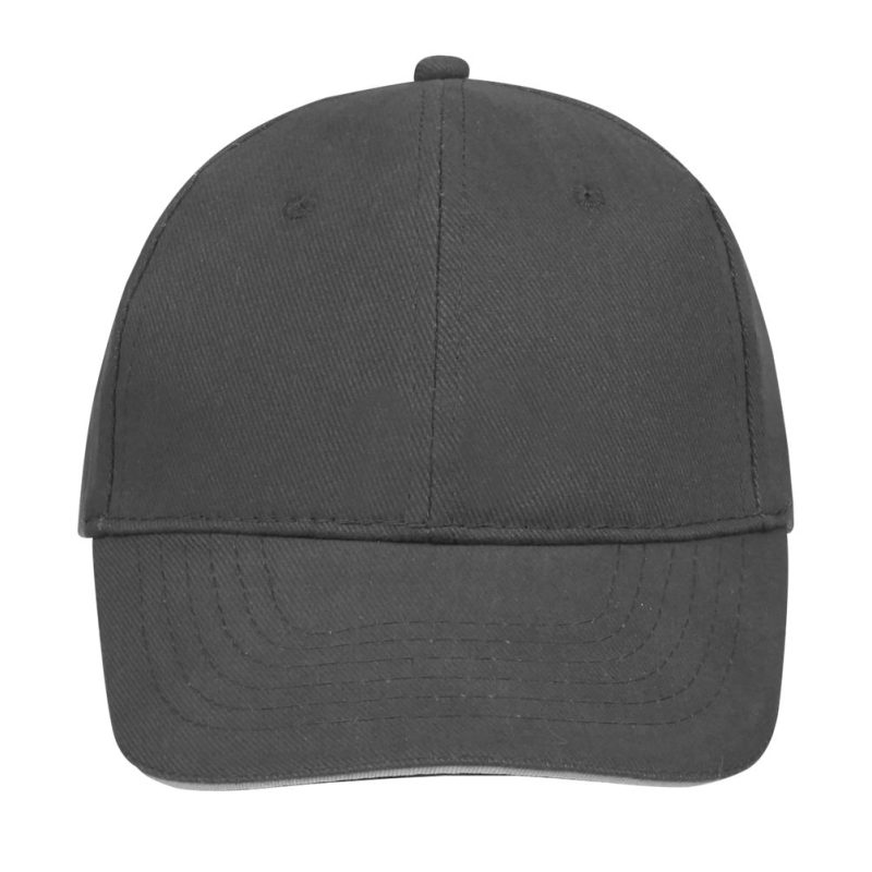 Gorra 6 Paneles Buffalo Sols - Gris Oscuro Gris Claro - Sols