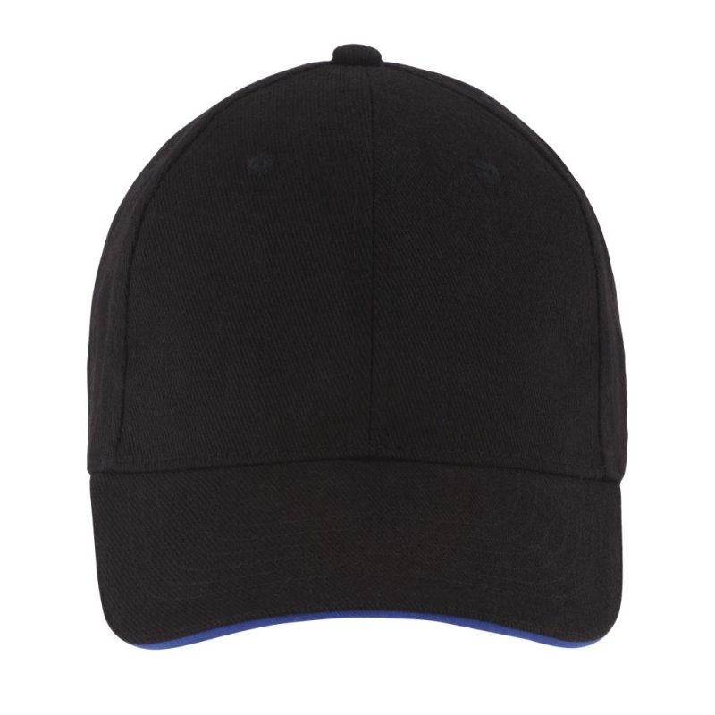 Gorra 6 Paneles Buffalo Sols - Negro Azul Royal - Sols