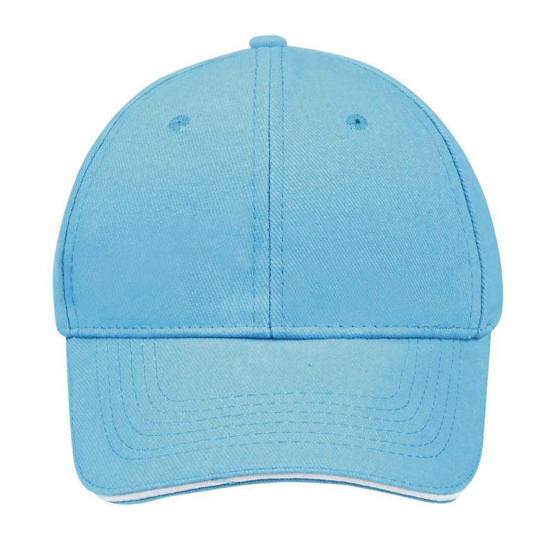 Gorra 6 Paneles Buffalo Sols - Azul Turquesa Blanco - Sols