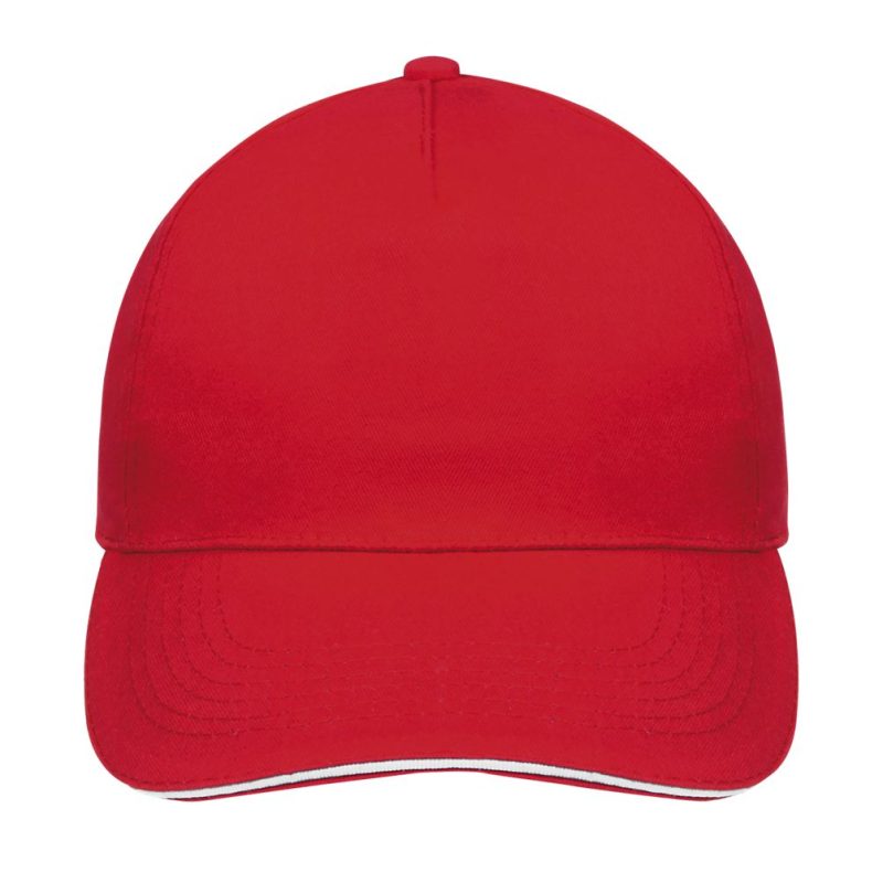 Gorra 5 Paneles Sunny Sols - Rojo Blanco - Sols