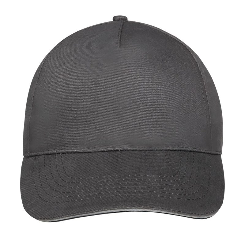 Gorra 5 Paneles Sunny Sols - Gris Oscuro Gris Claro - Sols