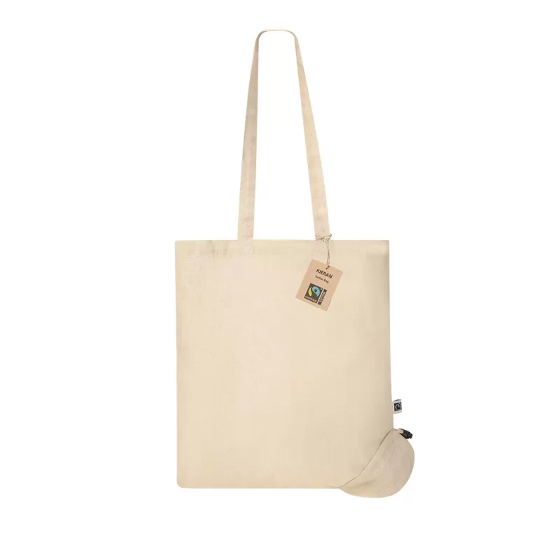 Bolsa Plegable Kieran Fairtrade Makito - Natural