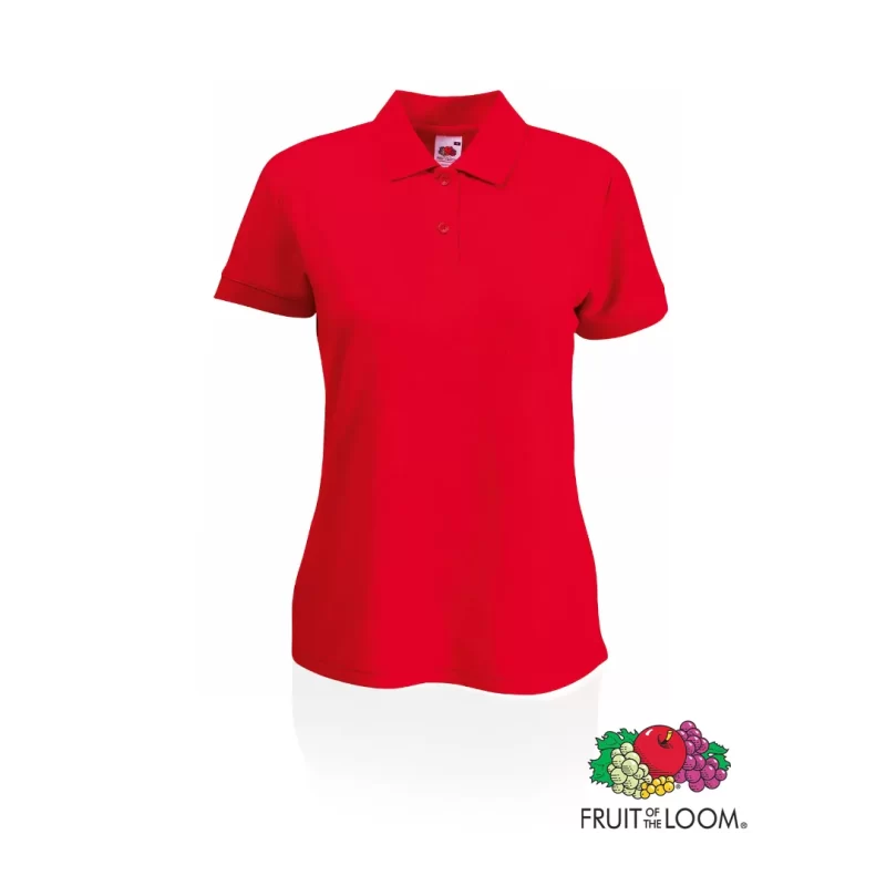 Polo Mujer 65/ 35 Makito - Rojo