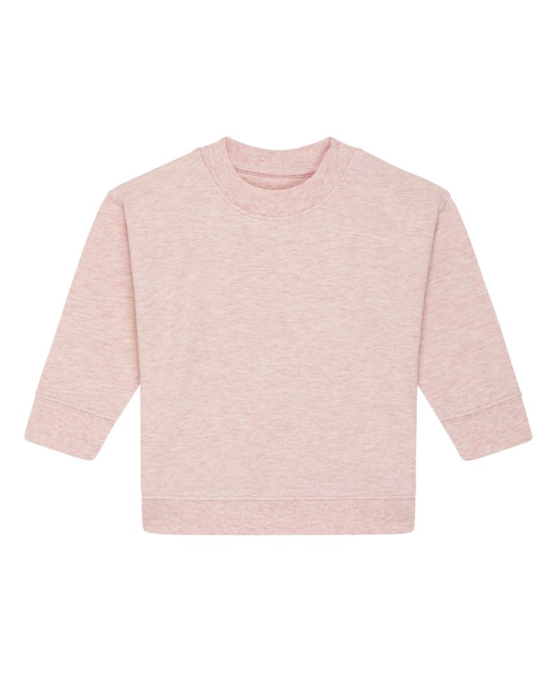 Sudadera de cuello redondo Baby Changer Stanley Stella - Cream Heather Pink