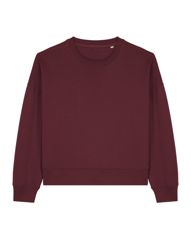 Sudadera de cuello redondo Alma Stanley Stella - Burgundy