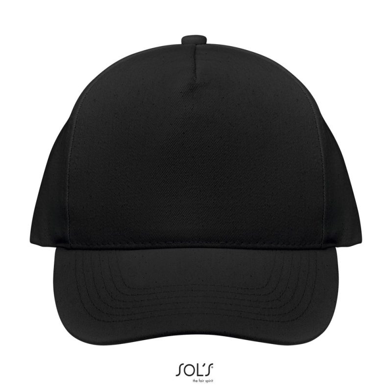 Gorra De 5 Paneles Seoul Sols - Negro - Sols