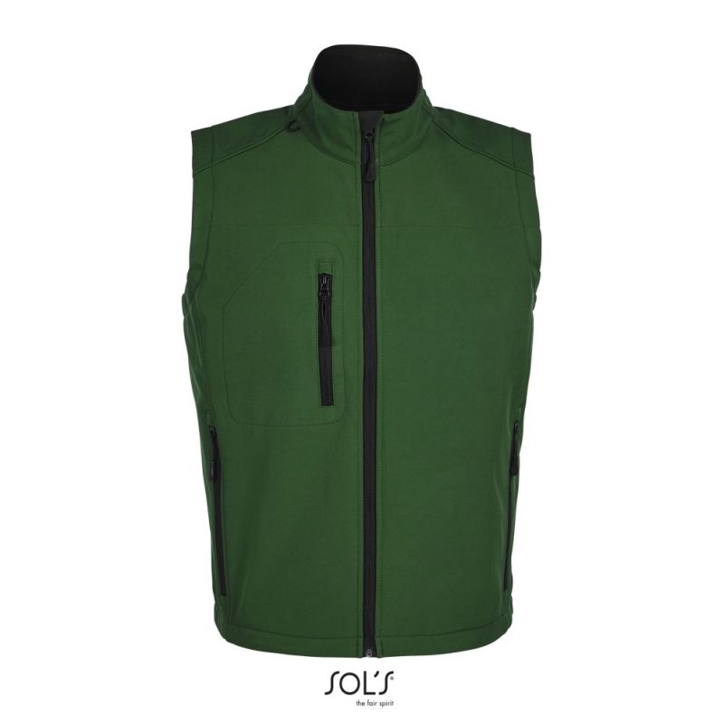 Chaleco Softshell Para Hombre Rallye Men Sols - Verde Botella - Sols