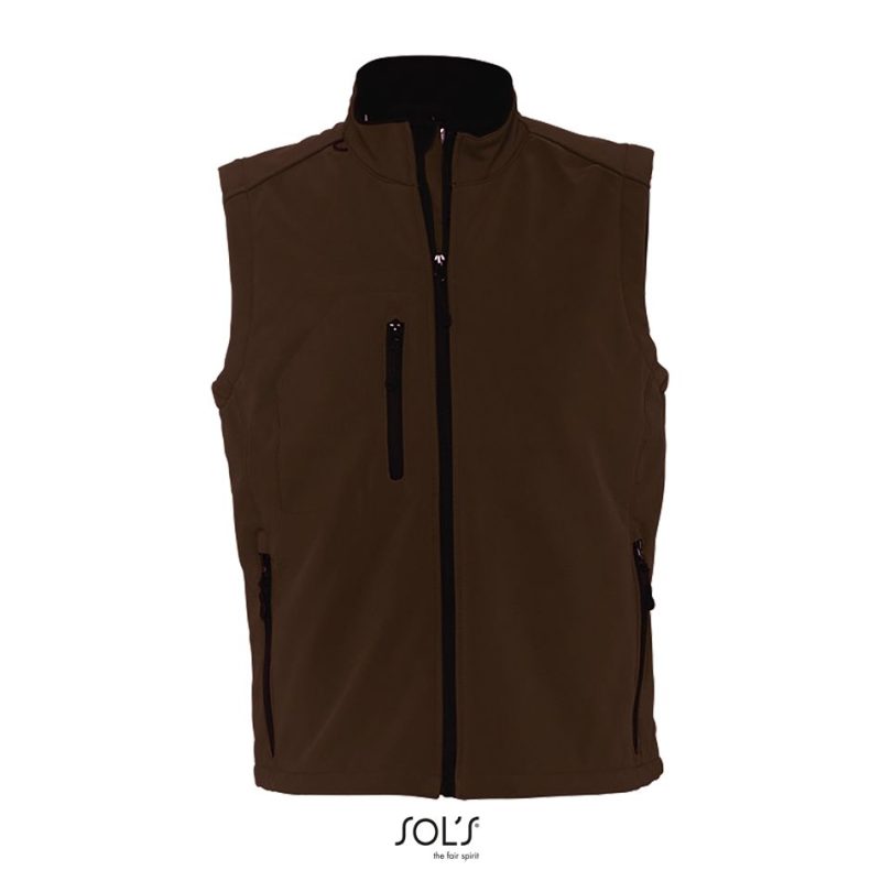 Chaleco Softshell Para Hombre Rallye Men Sols - Chocolate Oscuro - Sols